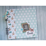 Álbum Bebé Nacimiento Personalizado Scrapbook Mod. Barcos