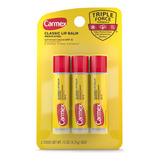 Bálsamo Labial Carmex Pack 3 Classic Spf 15 Triple Force