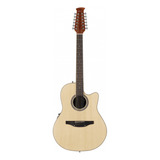 Guitarra Acústica Ovation Applause Standard Ab2412ii Para Diestros Natural Brillante