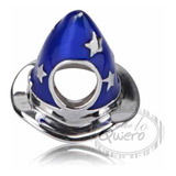 Charm 100% Plata Ley Sombrero Brujo Mickey Disney P/ Pandora