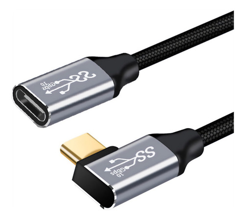 Cabo Extensor Usb-c 1 Metro Blindado 100w 10gpbs 4k