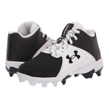 Spikes Beisbol Softbol Under Armour Leadoff Mid Negro Blanco