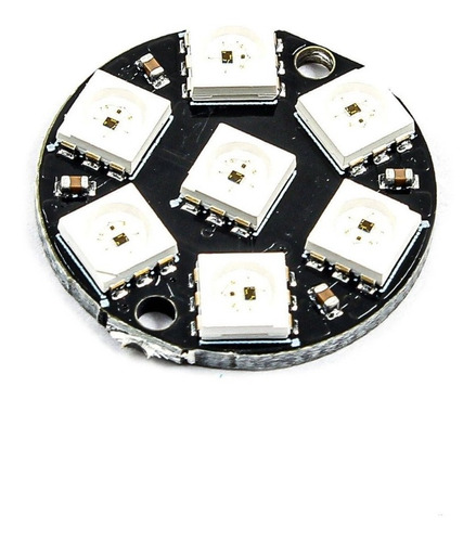 Circulo 7 Leds Rgb 5050 Ws2812 Neopixel Cjmcu Arduino Nubbeo