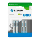 Batería Alcalina Tipo Aaa 1.5v Pack 4 Piezas Steren Bat-aaa4