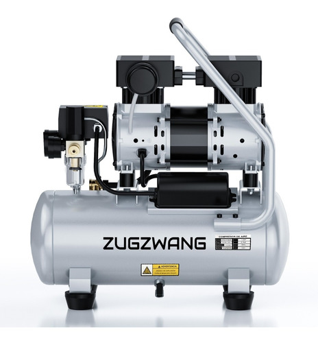 Zugzwang Compresor De Aire Silencioso Aceitelibre 1 Hp 3 Gal