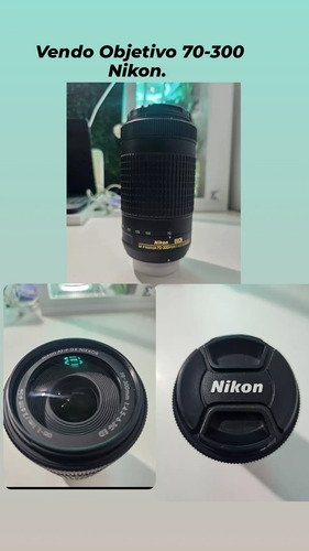 Lente Nikon Af-p Nikkor 70-300mm F\u002F4.5-5.6e Ed Vr | MercadoLibre