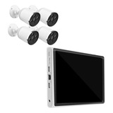 Kit C/4 Câmeras Monitor Hd Jortan Nvr Com Visão Noturna Wifi