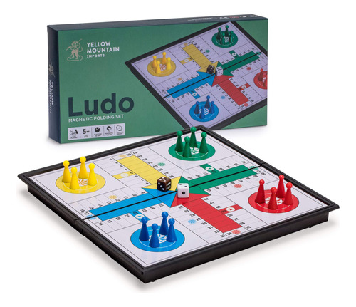 Juego De Ludo Magnético Y Plegable, 9.75 in