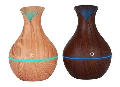 Humidificador Pebetero Diseño Madera Difusor De Aromas