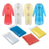 Poncho Unisex Desechable Talla Estandar Adulto Pack 10 Unds