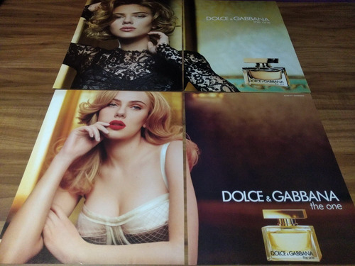 (pg115) 2 Publicidades Dolce & Gabbana * Scarlett Johansson