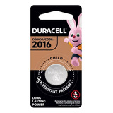 02 - Pilhas Cr 2016 Duracell 3v Lithium Bateria Moeda