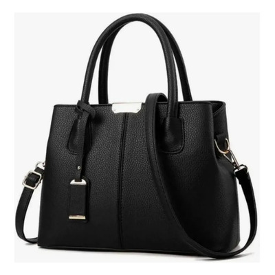 Confiablea Bolso De Cuero Negro For Mujer, Elegante Y | Meses sin interés