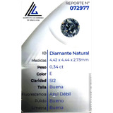 Diamante Natural Certificado 0.34ct 