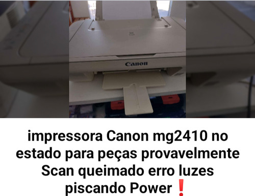 Impressora Canon Usada Com Erro Para Peças Ou Reforma 