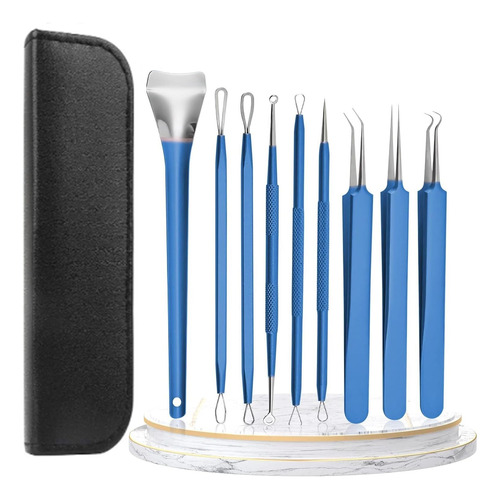 Kit Removedor De Espinillas Con 9 Piezas Extractor De Puntos