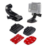 Suporte Capacete Moto Adesivo Gopro Xtrax Eken Go Pro Xiaomi