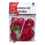 160 Bandas Goma Elásticas Collet Para Manualidades Rojo