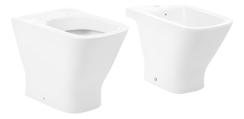 Combo Roca The Gap Baño - Inodoro Corto + Bidet 1 Agujero