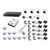 Kit De 7 Cámaras De Seguridad Dahua 1080p Full Color Hd 2mp