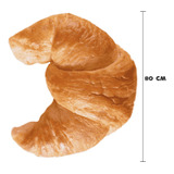 Cojin Decorativo Croissant Gigante Almohada Pan Dulce 80cm