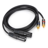 Cable Xlr Jorindo, Adaptador Doble A Doble Rca Para Micrófon