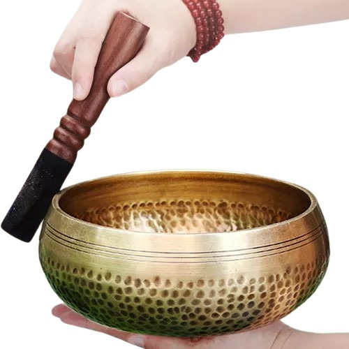 Taça Tibetana De Cobre Feita À Mão No Nepal, Ioga, Meditação