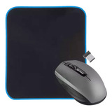 Mouse Inalambrico + Tapete Mousepad De Gel Antiderrapante