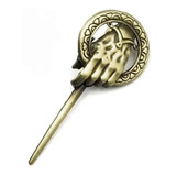 Broche Game Of Thrones Mão Do Rei Bronze 7 Cm