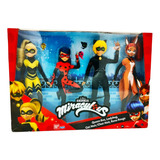 Set De Muñecas Miraculous Lady Bug 4pz