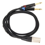 Cable Divisor Xlr A Doble Ts Mono Y De 1/4 De Pulgada, 6,35