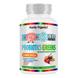 Probiotics Greens Equilibrio Pro Inmuno-digestivo. 90 Cápsulas Sin Sabor. Purely Organics.