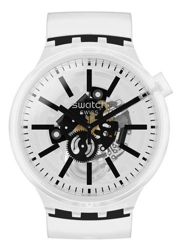 Reloj Swatch Big Bold Blackinjelly - So27e101 - 47 Mm 