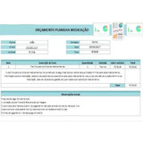 Planilha Excell Orçamento De Serviço E Produto