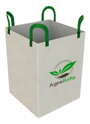 10 Big Bag De 90x90x2.00 P/ 1200kg Fundo Fechado Boca Aberta