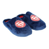 Pantufla Hombre Superman Clasico Azul Dc Comics