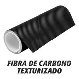 Vinil Automotriz Fibra De Carbono Negro Textura 30 Cm X 3 Mt