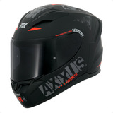 Capacete Axxis Segment Nyc B5 Preto Fosco E Vermelho