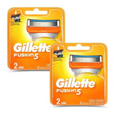 Kit 4 Cargas Gillette Fusion 5 