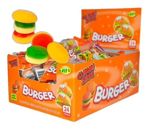 Gomitas Hamburguesas X 24u *ideal Candy Bar // Bolsita*