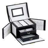 Cofre Baul Caja Organizador Joyas Anillos Cadenas Elegante A