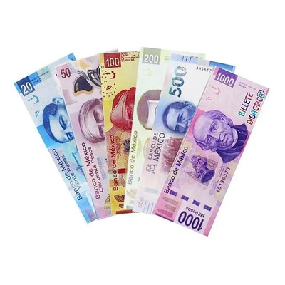 Dinero Didactico Billetes Moneda Mexicana Juguete Grandes | MercadoLibre