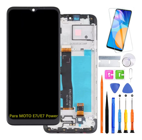 Pantalla Para Moto E7i / E7 Power Xt2097 Original Con Marco