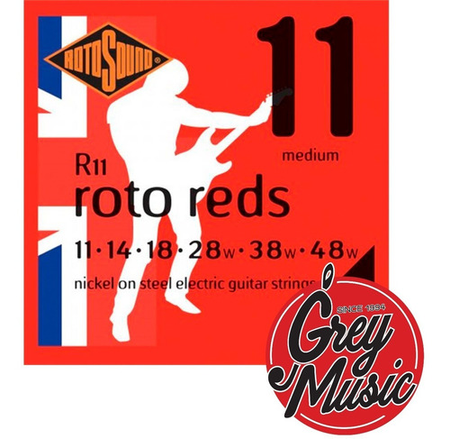 Encordado Rotosound R11 Roto Reds Para Electrica 011-048