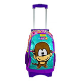 Mochila De Carrito Changolos Primaria Chenson Original Uso Rudo Oferta Morado