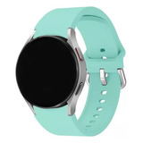 Pulseira Silicone Compatível Samsung Galaxy Watch4 40/44mm Cor Verde/água Largura 40.44 Mm