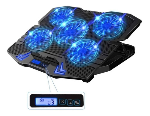 Base Refrigerante Gamer 5 Ventiladores 5 Niveles 