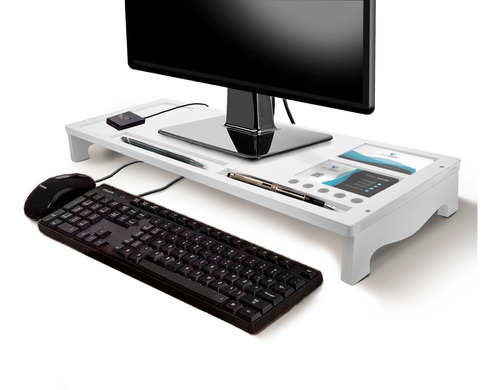 Suporte De Monitor Notbook Com Organizador