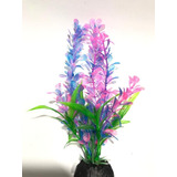 Planta Artificial Plástica Aquário Bacopa Blue 18cm