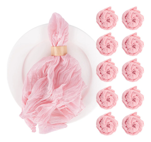 10 Servilletas De Tela Plisadas En Forma Estopilla, 50x50cm | MercadoLibre
